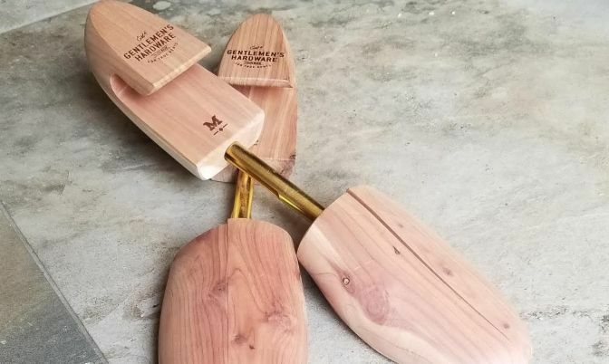 One way to maintain your shoes is by using shoe trees, pine shoe trees preferably